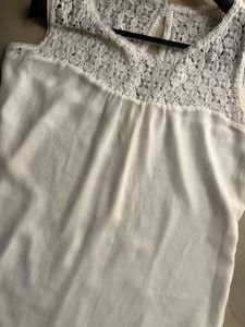 Lace Back Sleeveless Top