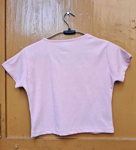 Peachy Pink Crop Top
