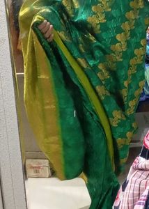 Green &amp; Gold Saree