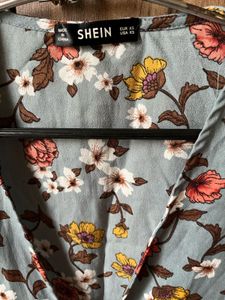 Shein Wrap Up Floral Dress