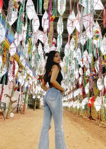 Ripped Flare Jeans