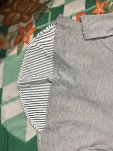 Gray Layered Look Top shirt