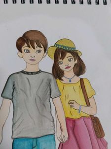 Beautiful Couple Drawing