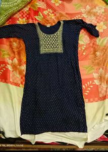 Navy Blue Kurta For Women