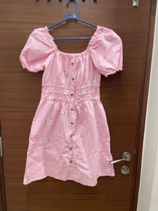 Pink Gingham Dress