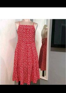 LOFT Multicolor A-line Midi Dress Free Delivery