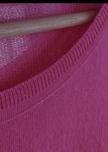 Pink High And Low Thin Top