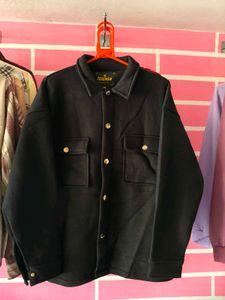 Zegemen Black Button-Down Shirt