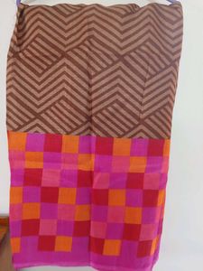 New Coffee Brown Saree Unused