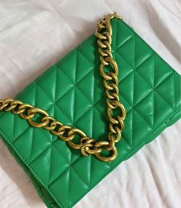 Zara Green Chunky Chain Bag✨