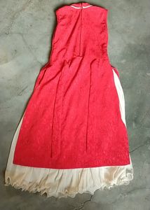 Girls Red and White Dress