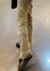 🌫️ Grey Washed Straight-Fit Jeans – 26-28 Inch”