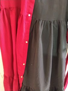 Two-Tone Shirt Dress
