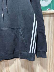 Adidas Sport Essentials 3 Strips Black Hoodie