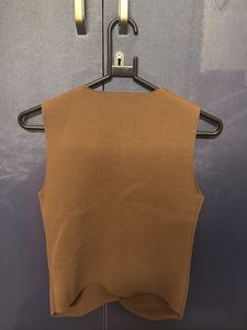 Brown Knit Waistcoat