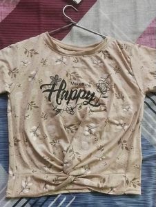 Brown Crop Top
