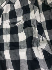 Black&amp;white Checked Shirt (XXL size)