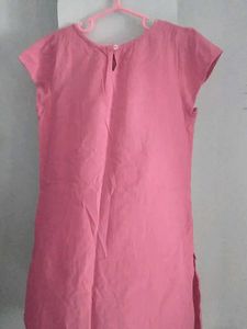Pink Embellished Tunic Top