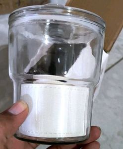 Stylish 400ml Glass Mug with Straw - White Sleeve