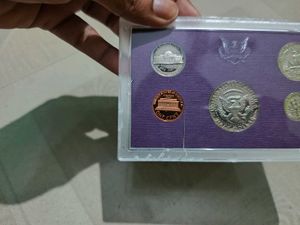 USA 1984 Coin Proof Set With Cover, America Rare