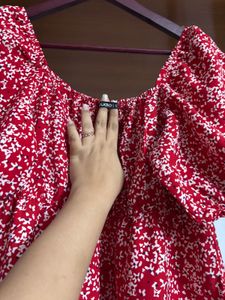 🆕 Zudio Floral RED Mini Dress