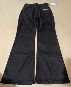 Third Quadrant Black Flared Jeans, 28 Size