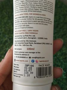 La Pink White Haldi Face Wash