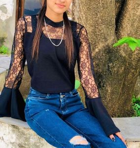 Black Net Top