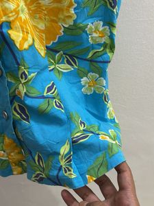 Floral Sleeveless Shirt