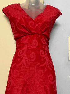 Red Floral Fit &amp; Flare Dress