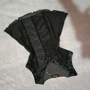 Black Mesh Top