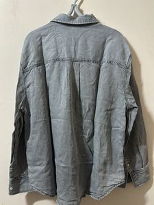H&amp;M Grey Lyocell Denim Shirt