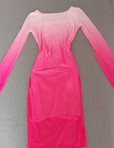 Shades Of Pink Ruched Bodycon Dress