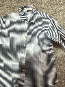 Blue and white striped shirt