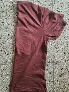 H&amp;M Brown Logo Tee - Size