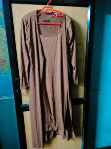 Bodycon Dress With Overcoat