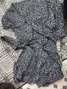 Leopard Print Smocked Top