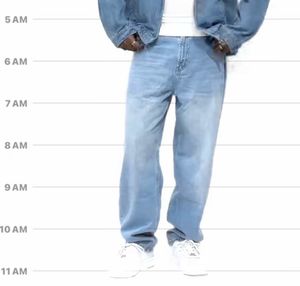 zudio Men's Light Wash Straight Leg Jeans