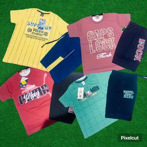 Combo Of 5 T-shirt Shorts Suit