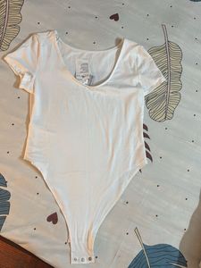 White Short Sleeve Bodysuit