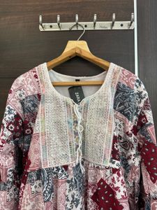 ZARA Floral Print Boho Dress