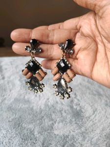 Statement Gem Drop Earrings