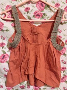 Pretty Rust Crop Top