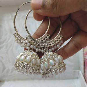 Hoop Jhumka Earrings
