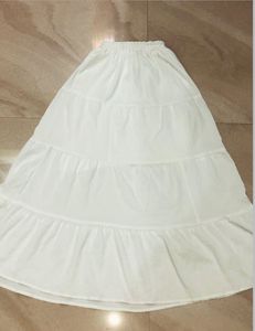 White Tiered Maxi Skirt
