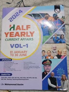 2024 Current Affairs Book January To June