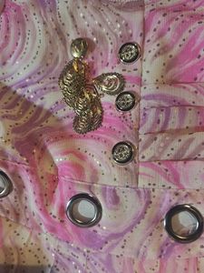 Pink Swirl Butterfly Blouse With Legging