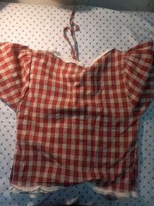 French women bubble sleeve top