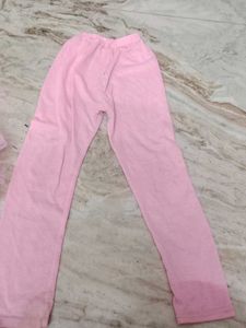 3-4 Yr Pink Net Princess Frock With Legging.