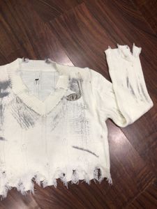 Distressed Knit Sweater